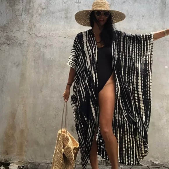 Other - Boutique Tie Dye Beach Kimono Kaftan Cover up